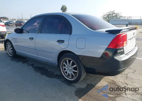 2001 Honda Civic Lx from USA, damaged, VIN 2HGES16571H546950